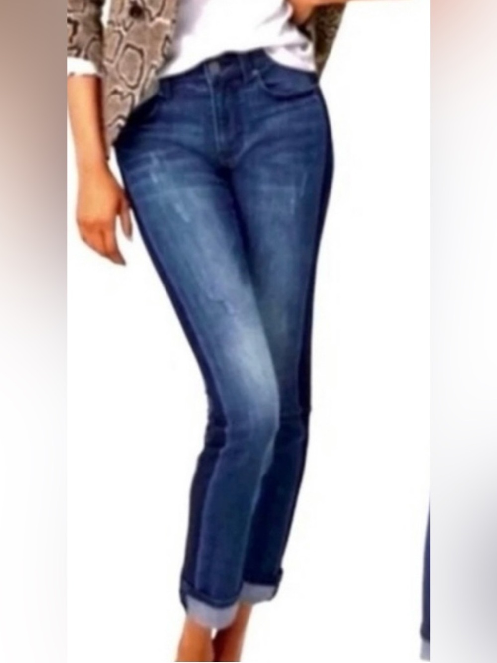 Cabi tuxedo high Straight Jean